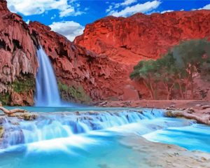 Havasu Falls paint by numbers