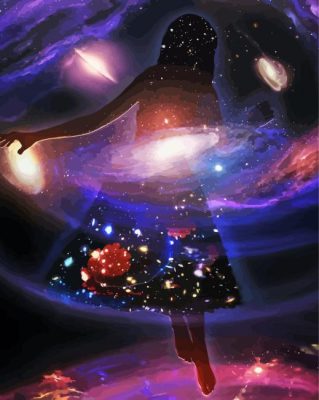 Aesthetic Universe Girl paint by numbers