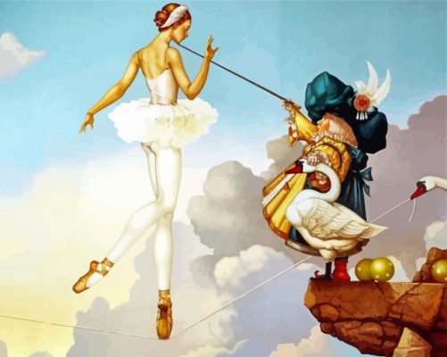 Ballerina By Michael Parked paint by numbers