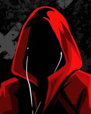 Black And Red Unknown paint by numbers