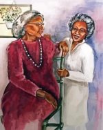 Black Old Friends paint by numbers