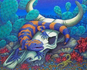 Cool Gila Monster paint by numbers