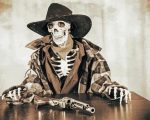 Cowboy Skeleton Illustration paint by numbers