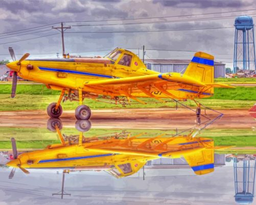 Crop Duster Plane paint by numbers