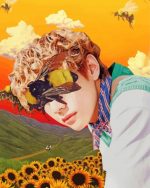 Flower Boy Art paint by numbers