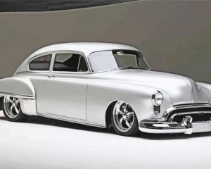 Grey Oldsmobile paint by numbers