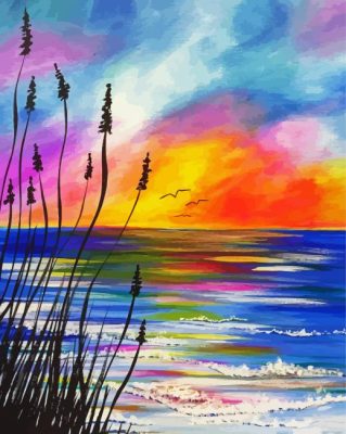 Aesthetic Sunrise paint by numbers