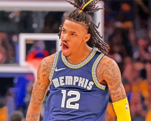 Aesthetic Ja Morant paint by numbers