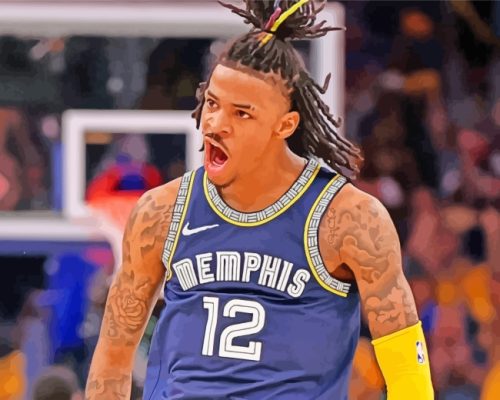 Aesthetic Ja Morant paint by numbers