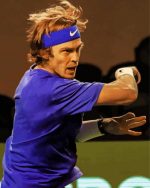 Andrey Rublev Tennis Player paint by numbers