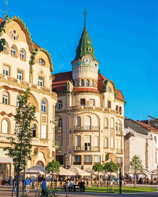 Black Eagle Palace Nagyvarad paint by numbers