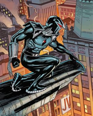 Darkhawk Comic paint by numbbers