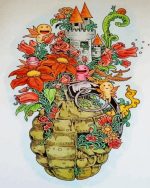 Fantasy grenade painting paint by number