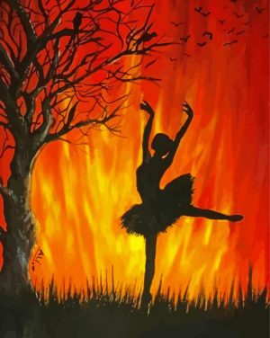 Fire Ballet paint by numbers