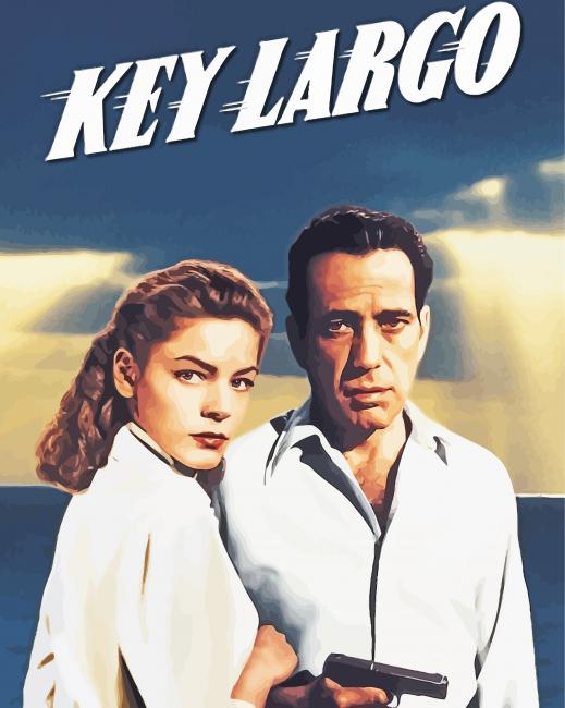 Key Largo Movie Poster paint by numbers