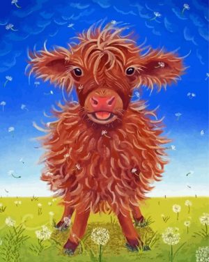 Mini Cow paint by numbers
