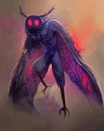 Mothman Art paint by numbers