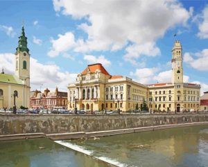 Oradea City Hall Nagyvarad paint by numbers