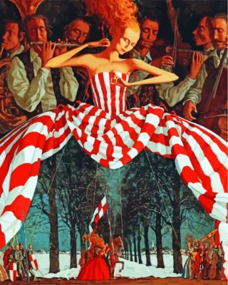 The Magical Dress By Roman Zaslonov paint by numbers