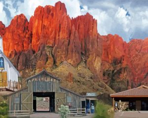 Supersition Mountain paint by numbers