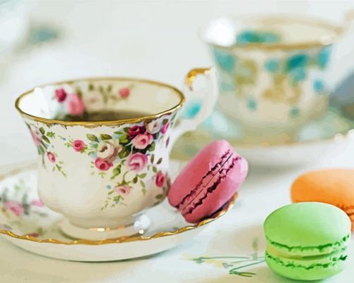 Tea Party paint by numbers