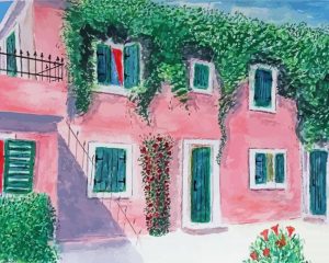 Pink House paint by numbers
