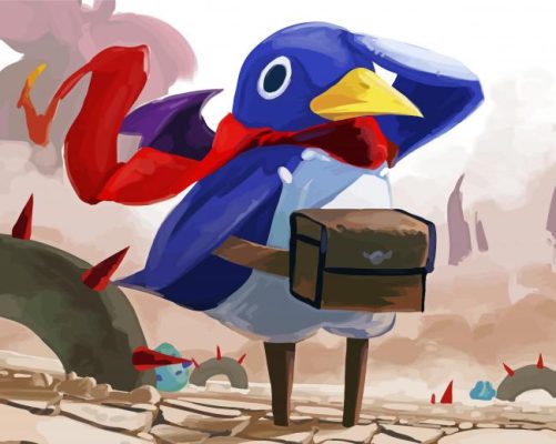 Abstract Prinny paint by numbers