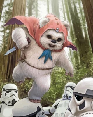 Ewok paint by numbers