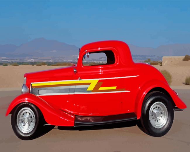 Aesthetic Zz Top Car paint by number