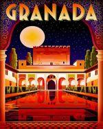 Alhambra Spain paint by numbers
