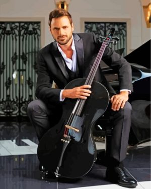 Classy Hauser Cello paint by numbers
