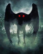 Dark Mothman paint by numbers