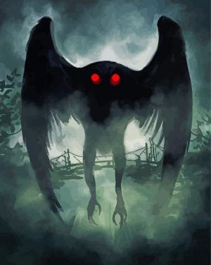 Dark Mothman paint by numbers