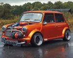 Orange Austin Mini paint by numbers