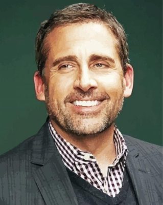 Steve Carell paint by numbers