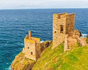 Botallack Tin M ine Landscape paint by numbers