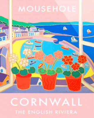 Cornwall Poster paint by numbers