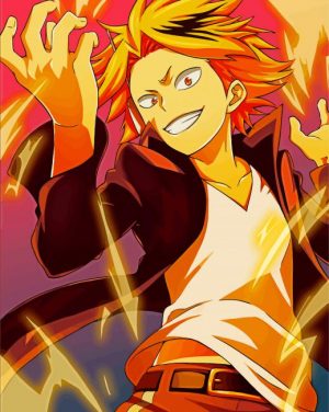 Denki Kaminari My Hero Academia paint by numbers