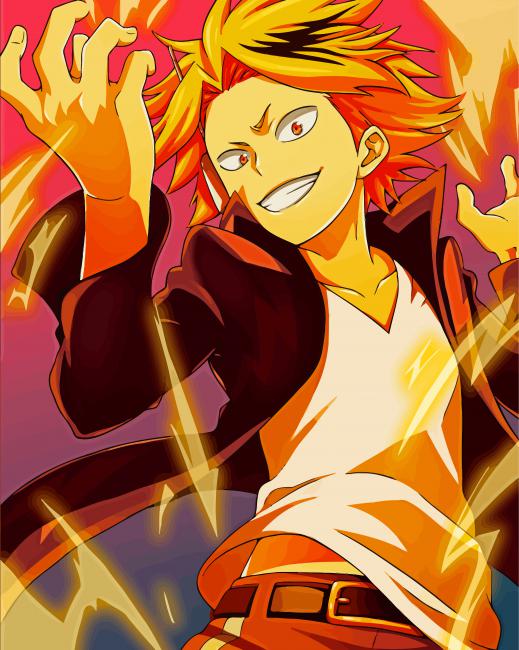 Denki Kaminari My Hero Academia paint by numbers