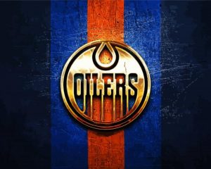 Edmonton Oilers Logo paint by numbers