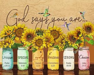 God Says you Are paint by numbers