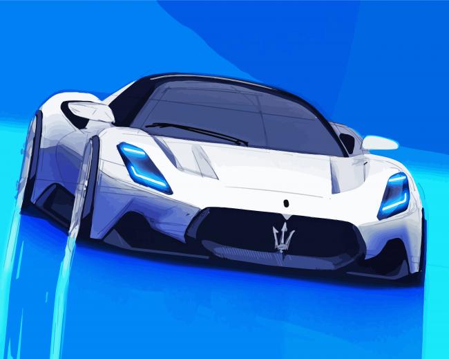 MC20 Maserati Car paint by numbers
