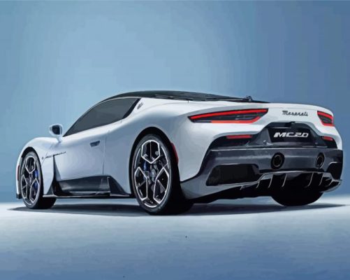 MC20 Maserati paint by numbers