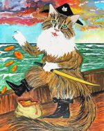Pirate Cat paint by numbers