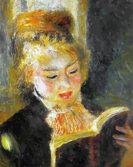 The Reader By Pierre Renoir paint by numbers