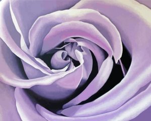 Aesthetic Lilac Rose paint by numbers