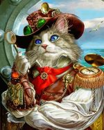 Pirate Cat paint by numbers