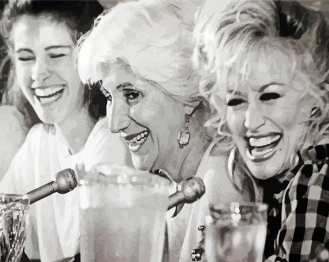 Black And White Steel Magnolias paint by numbers