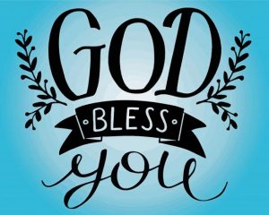 God Bless You paint by numbers