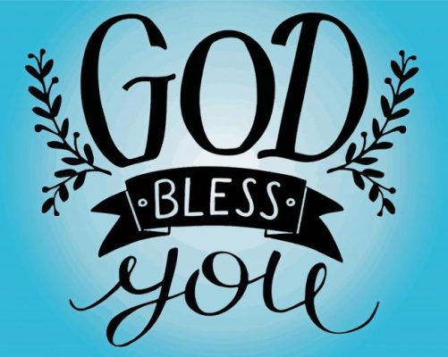 God Bless You paint by numbers